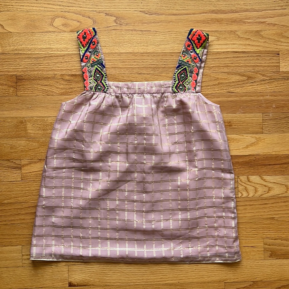 Pink beaded Tank top